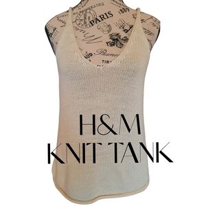 H&M Cream Knit Tank Top